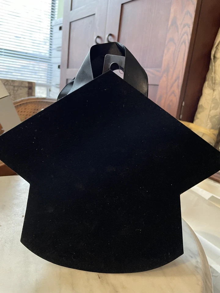 "Lote de 2 bolsas de regalo de fieltro 3D con borla gorra de graduación de papiro de 6"" x 6"" precio de venta sugerido por el fabricante $ 14". Foto 4 de 4