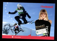 Olivia Nobs karta z autografem oryginalna podpisana snowboard + A 134026