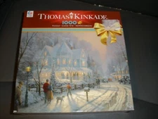 NEW Thomas Kinkade Winter Scene 1000 pc Puzzle Ceaco 27"x20"
