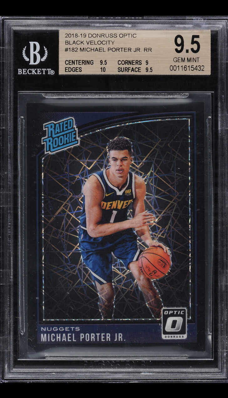 Michael Porter Jr 2018-19 Optic Rated RC Black Velocity /39 