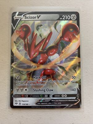Scizor V	118/189	Ultra-Rare Darkness Ablaze	Pokemon NM