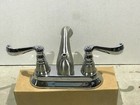 NEW Pegasus Bathroom 2-Handle Center Faucet, Low ARC style Polished/Brush Chrome — photo 7