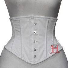 underbust corset women waist trainer corsets waist corset white cotton top