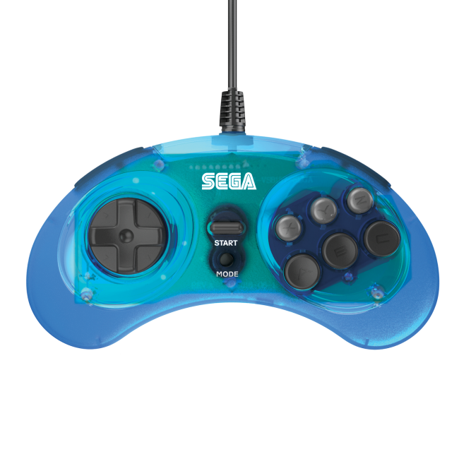 Retro-Bit Official Sega Genesis 8-Button Arcade Pad USB Controller