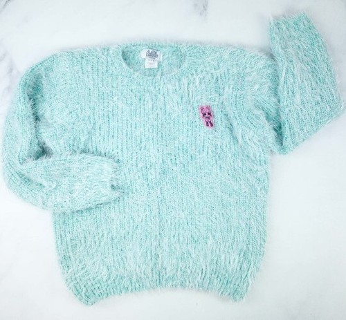 L.O.L. Surprise! Fuzzy Sweater Adult medium size, LOL Pullover Knit, Long Sleeve