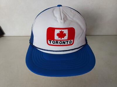 vintage Toronto Canada Maple Leaf Flag Mesh Rope Snapback Adjustable Hat