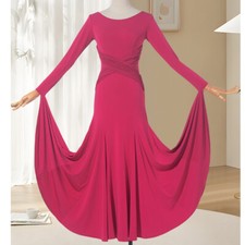 Latin Ballroom Competitio  n Dance Dress Modern Waltz Tango Standard Dress Y091