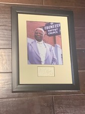 Martin Luther King Sr MLK Autographed Signed Display Ebenezer Baptist Church