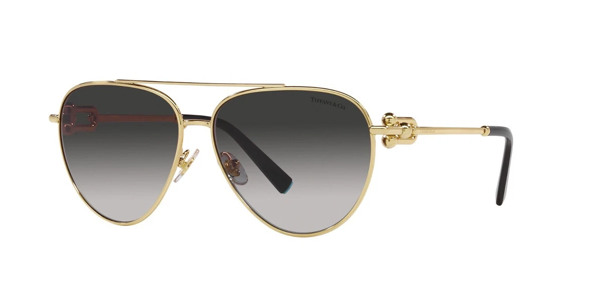 Tiffany & Co. Gray Aviator Sunglasses for Women for sale | eBay display picture 2