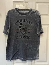 Walt Disney Original Classic Since 1928 TShirt Weathered Gray Mickey Mouse
