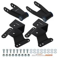 Rear 4" Lowering Drop Kit Hangers & Shackles For GMC C10 Pickup 1973-87