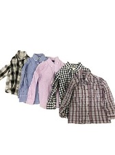 Bundle Of Boys Button Up Shirts Sizes 5-7 Various Brands