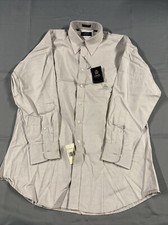 Chaps Ralph Lauren Mens 16.5 Dress Shirt Gray Button Down NWT 61