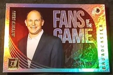 2018 MATTHEW BERRY DONRUSS FANS OF THE GAME #FG-MB HOLO #009/100 BROADCASTER