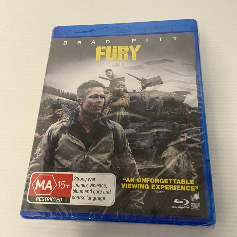 Fury (Bluray, 2014) Action War Historical - Novo em folha lacrado - Região A e B - Imagem 4 de 4