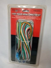 NEW Color Coded Trailer Wiring Connection Kit 4-Way 25Ft HAUL MASTER 96658