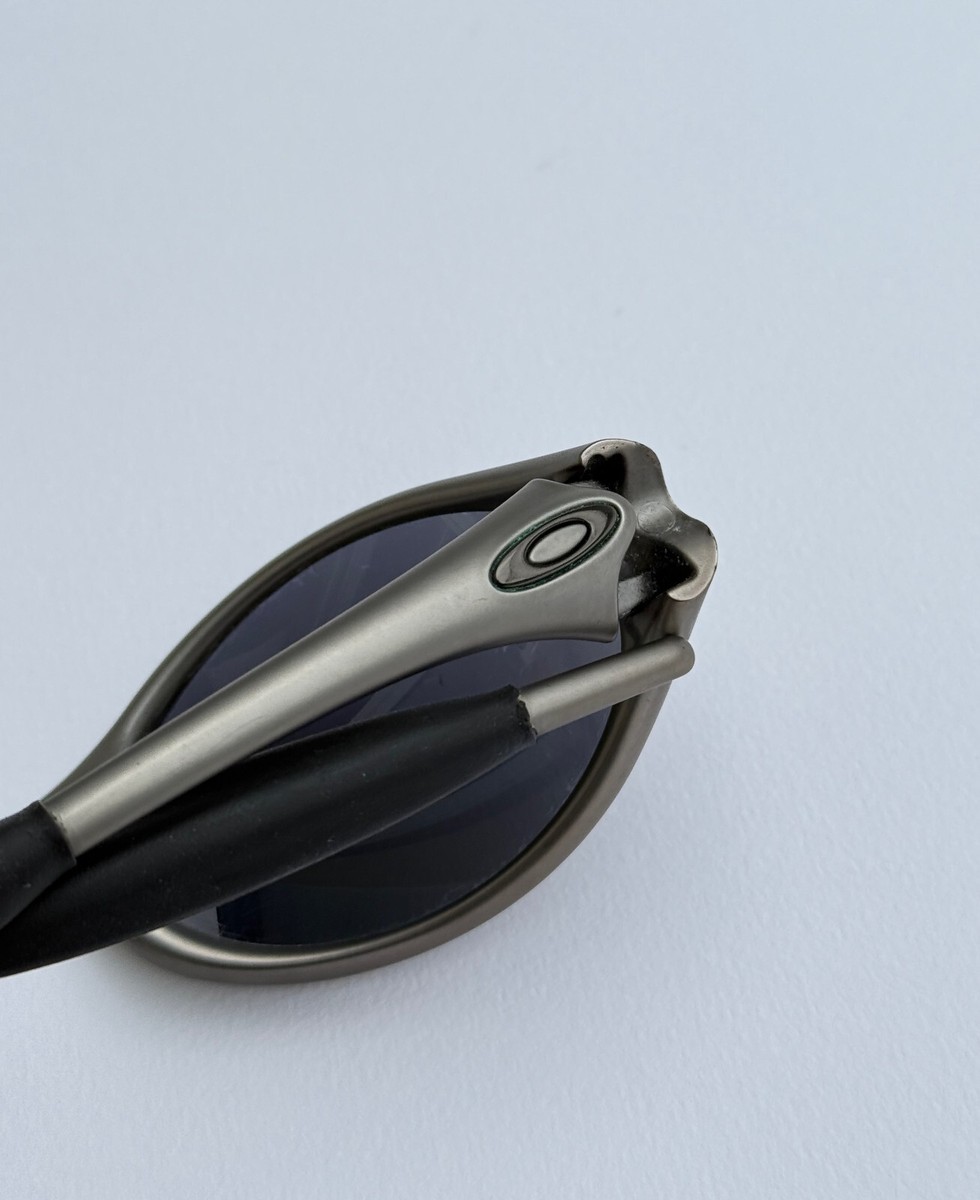 Rare Vintage OAKLEY Eye Jacket 1.0 Gen 2 Silver FMJ Black Iridium  