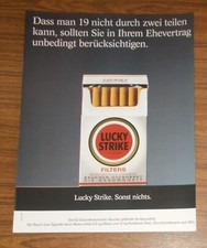 Rare Advertising LUCKY STRIKE - Prenuptial Agreement 2003