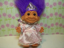 PRINCESS  / FAIRY - 5" Russ Troll Doll - NEW IN ORIGINAL BAG - Purple Hair