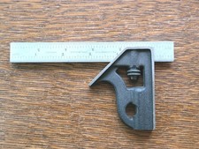 L. S. Starrett Combination Square w/No. 16R 6" Rule Machinist Tool USA