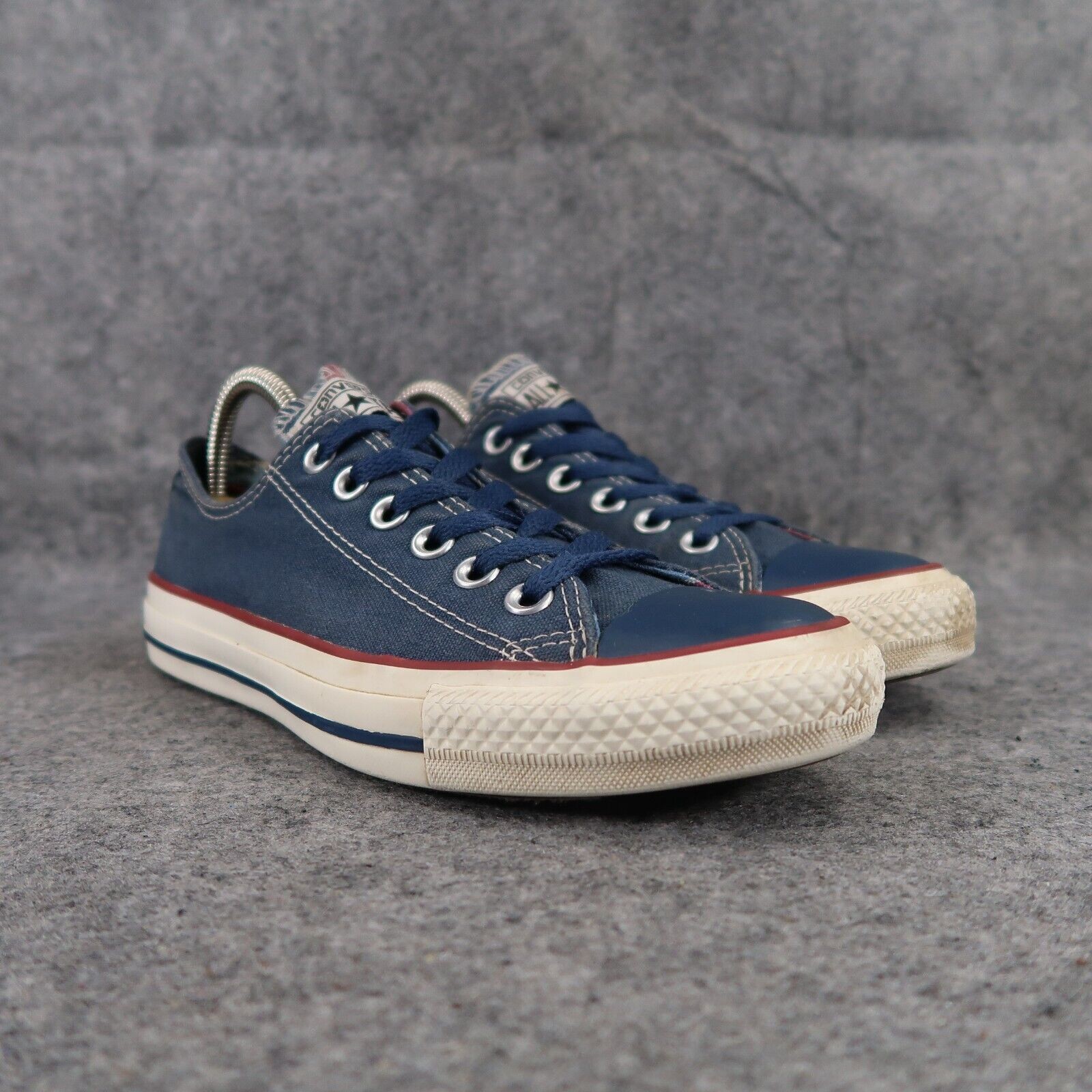 Converse Shoes Womens 7 Sneakers Lifestyle Chuck Taylor Low Blue Canvas Classic