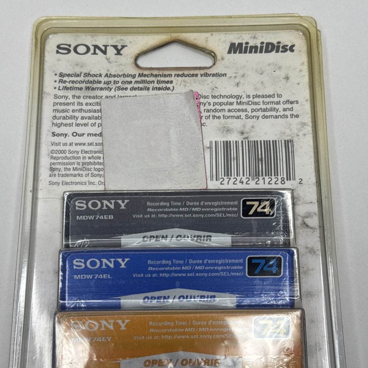 NEUF Lot 5 Minidisc SONY MDW-74 - CD - Musique