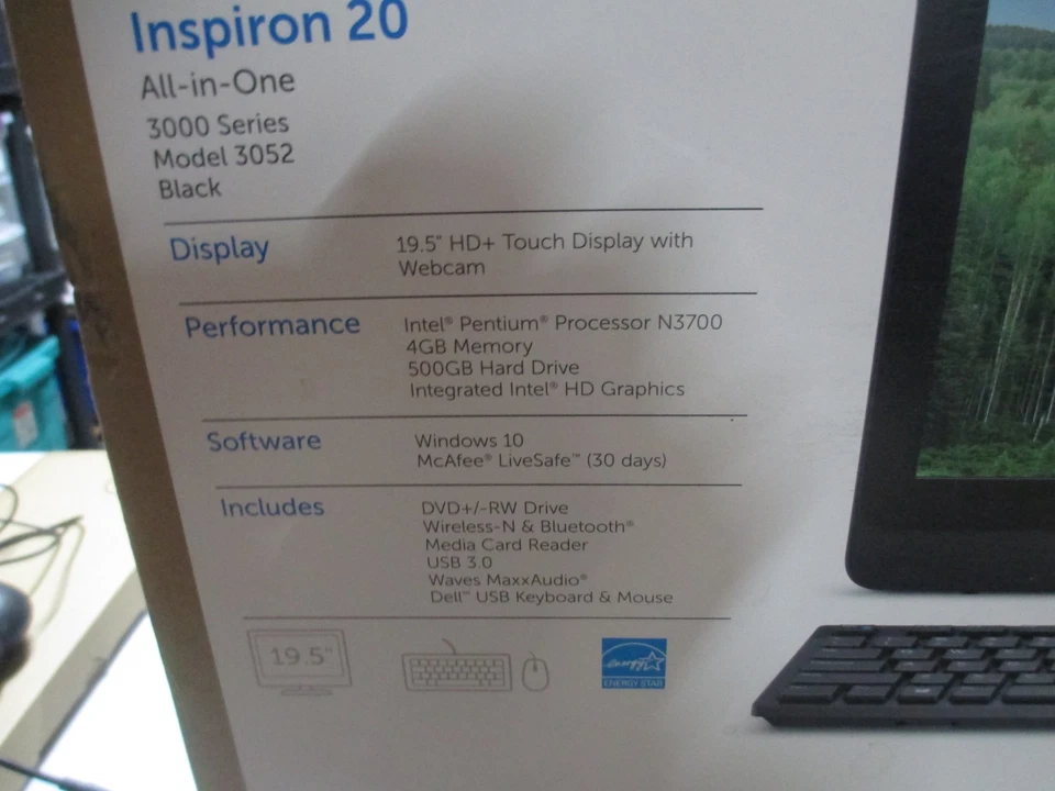 Dell Inspiron 20 AIO, Win 11 Home 500gig SSD 8gigDDR3 Touch Screen Used Lightyl! - Image 3 of 4