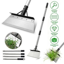 Multifunctional Garden Cleaning Shovel Heavy Duty Steel Flat Shovel Weed Scraper