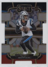 2023 Panini Select Concourse Black & Red Prizm Die-Cut Bryce Young #14 1n4k