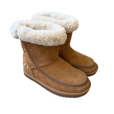 BILLY Footwear Adaptive Boots Size 2W Kids Cozy II Tan