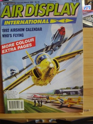AIRCRAFT AVIATION BOOK AIR DISPLAY INTERNATIONAL 1992 IAN ALLEN