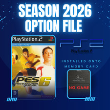 *Stagione 2025-2026* PES Pro Evolution Soccer 6 Opzione File PS2 Scheda di Memoria PS2