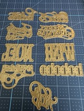 Anna Griffin FESTIVE WORDS Die Set Of 9