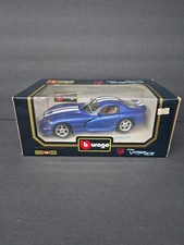 Burago Dodge Viper GTS Coupe 1996- Blue & White Stripe Diecast 1:18