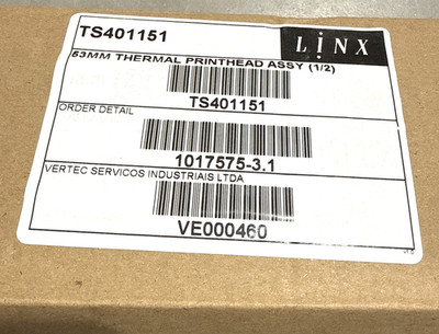Videojet Dataflex Linx 53mm Printhead TTO 300DPI KCE-53-12PAJ1 407933 US *SEALED