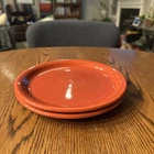 Fiestaware Paprika Orange Bistro Luncheon Plates 9” Set Of 2
