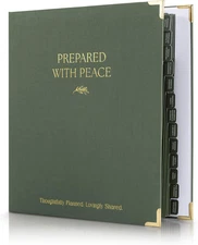 Thoughtful End-Of-Life Planner Binder - Complete & Easy-To-Use Organizer for Pea