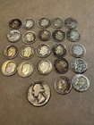 Silver coins - lot X22 Roosevelt Dimes Pre 64 90% silver Various Dates 1 Quarter