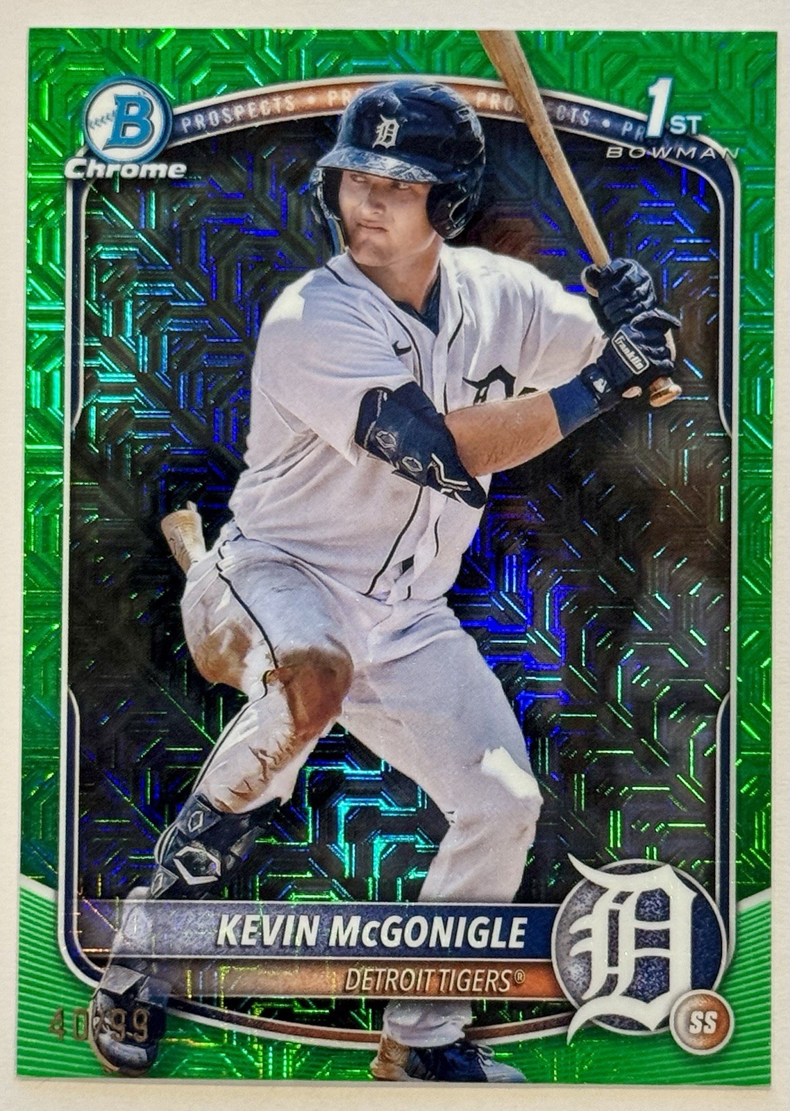 2025 Bowman Chrome Kevin McGonigle 1st Green Mojo Refractor #40/99 #BCP-79