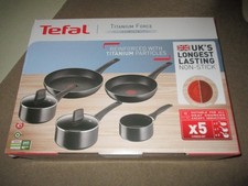 TEFAL Titanium Force 5 Piece Non-Stick Saucepans & Frying Pans Set