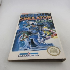 Baseball Simulator 1.000 - Case Only - Nintendo Nes - Authentic Slip Art No Game