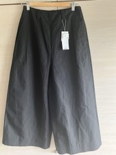 Margaret Howell Cotton Linen Black Wide Pants Size 2 Women
