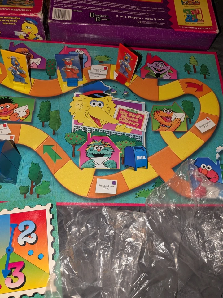 Vintage Sesame Street - Big Bird's Special Delivery Board Game (1994) - Complete - Image 2 of 4
