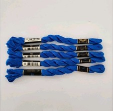 Lot Of 5 DMC 115 3-995 Pearl Cotton Size 3 16.4yd-Medium Electric Blue New