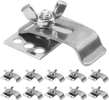 "10Pcs 304 Stainless Steel Heavy Duty Sink Clips Kit Kitchen Bathroom Epoxy Un..