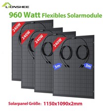LIONSHEE 960 Watt Flexibles Solarmodul | 4* 2...