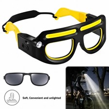 Led Glasses Clip Headlights Safety Eyeglass Lamp Work Light Cycling 5 Modes