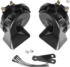 12V Car Horn Kit Electric Snail Horn High Low Tone Loud Universal Horn Air Horn