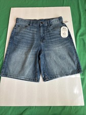 Wonder Nation Size 14 Blue Jean Shorts Brand New With Tags