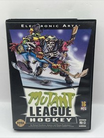 Mutant League Hockey (Sega Genesis, 1994) Case & Cartridge - No Manual